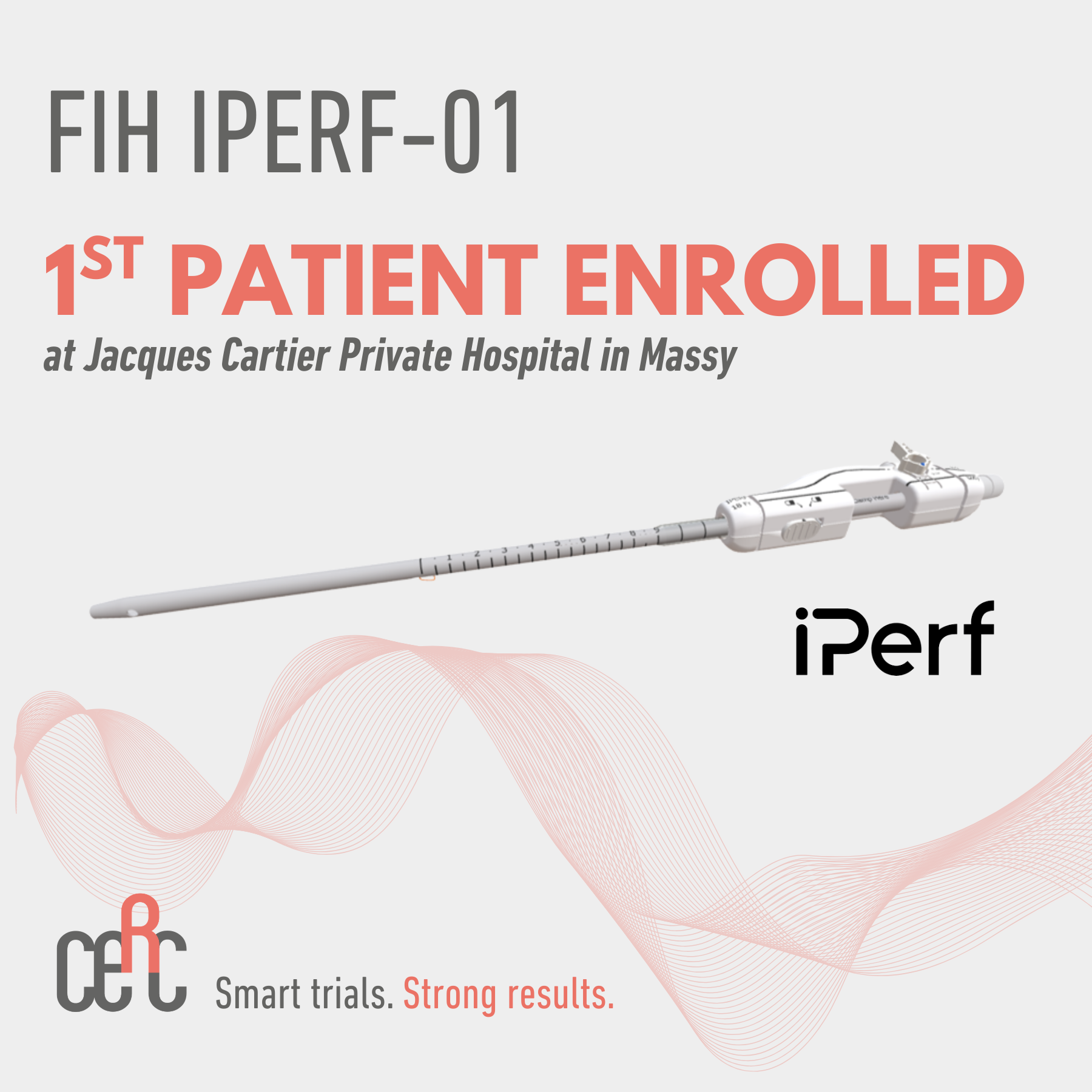 First patient in the FIH IPERF-01 Study