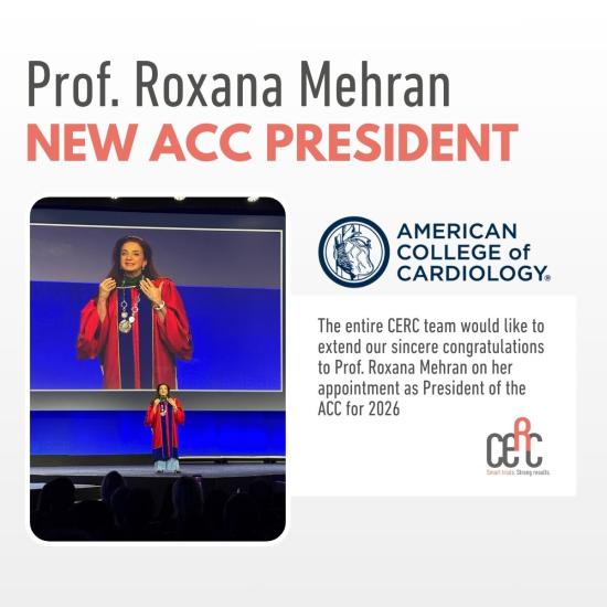  Prof. Roxana Mehran on her appointment as President of the American College of Cardiology for 2026