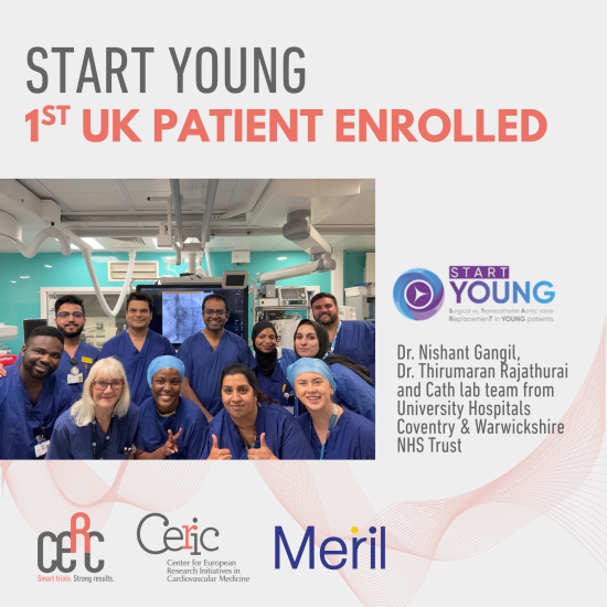 First UK patient enrolled in the START YOUNG study
