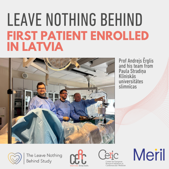 A new milestone for the LEAVE NOTHING BEHIND trial in Latvia.